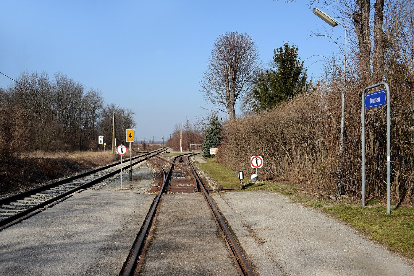 Bahnhof Trumau Bstg. Richtung Traiskirchen