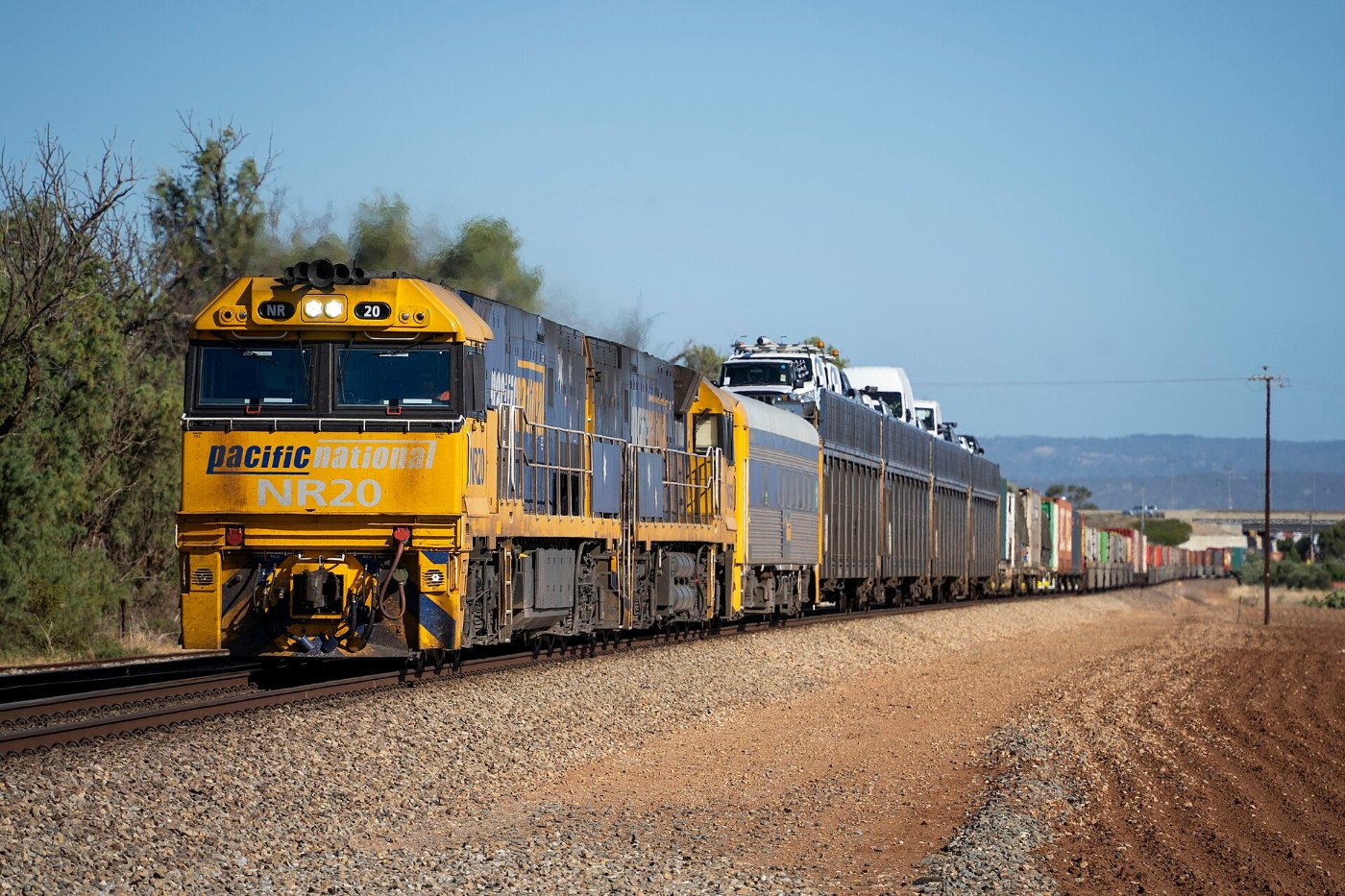 Pacific National freight train Virginia, SA