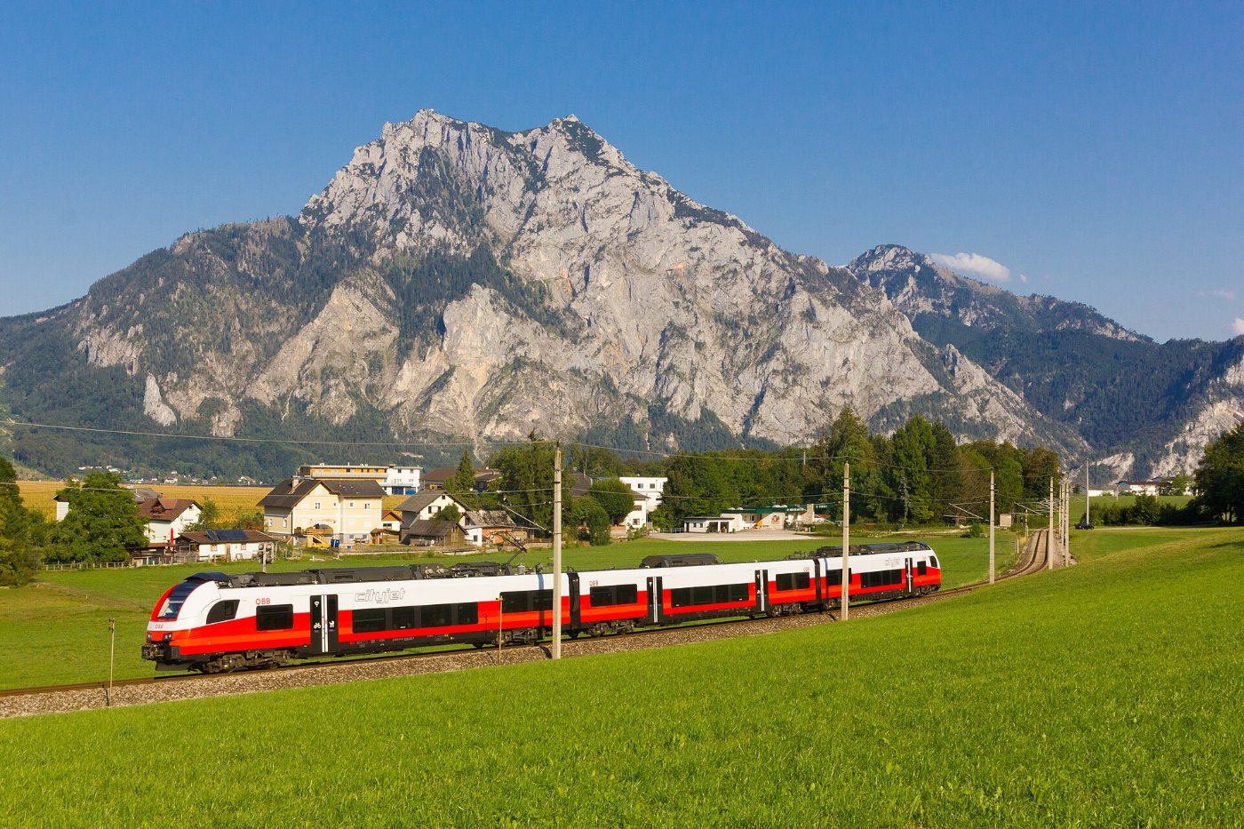 Regionalzug bei Altmünster, 16. August 2018