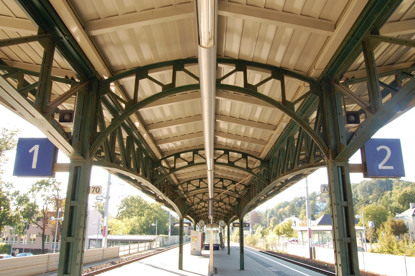 Bahnsteigdach Hadersdorf Weidlingau