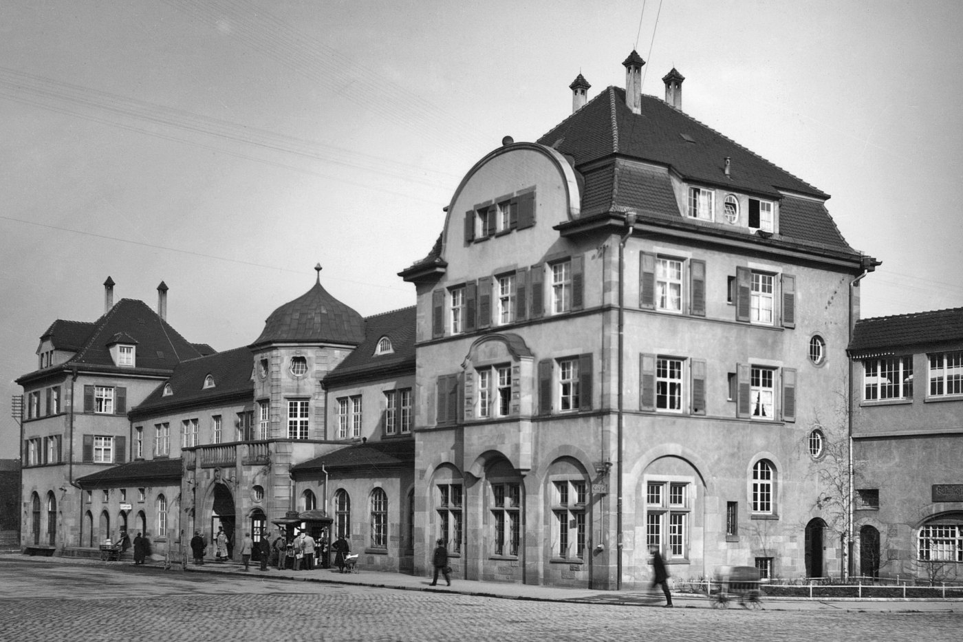 Bahnhof in Stuttgart Feuerbach um 1911