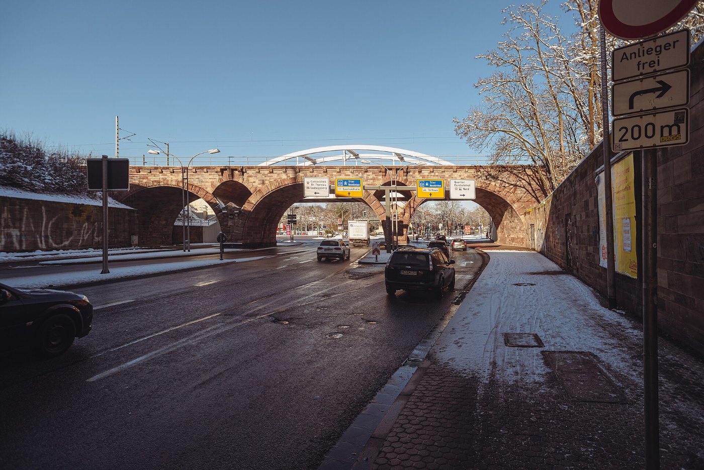 Eisenbahnbrücke Malstatt 1908
