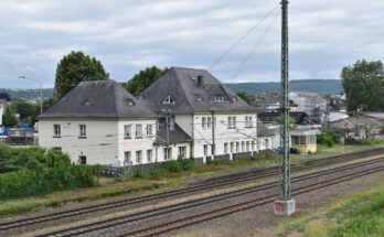 Trier, Blick zum ehemaligen Bahnhof Trier West