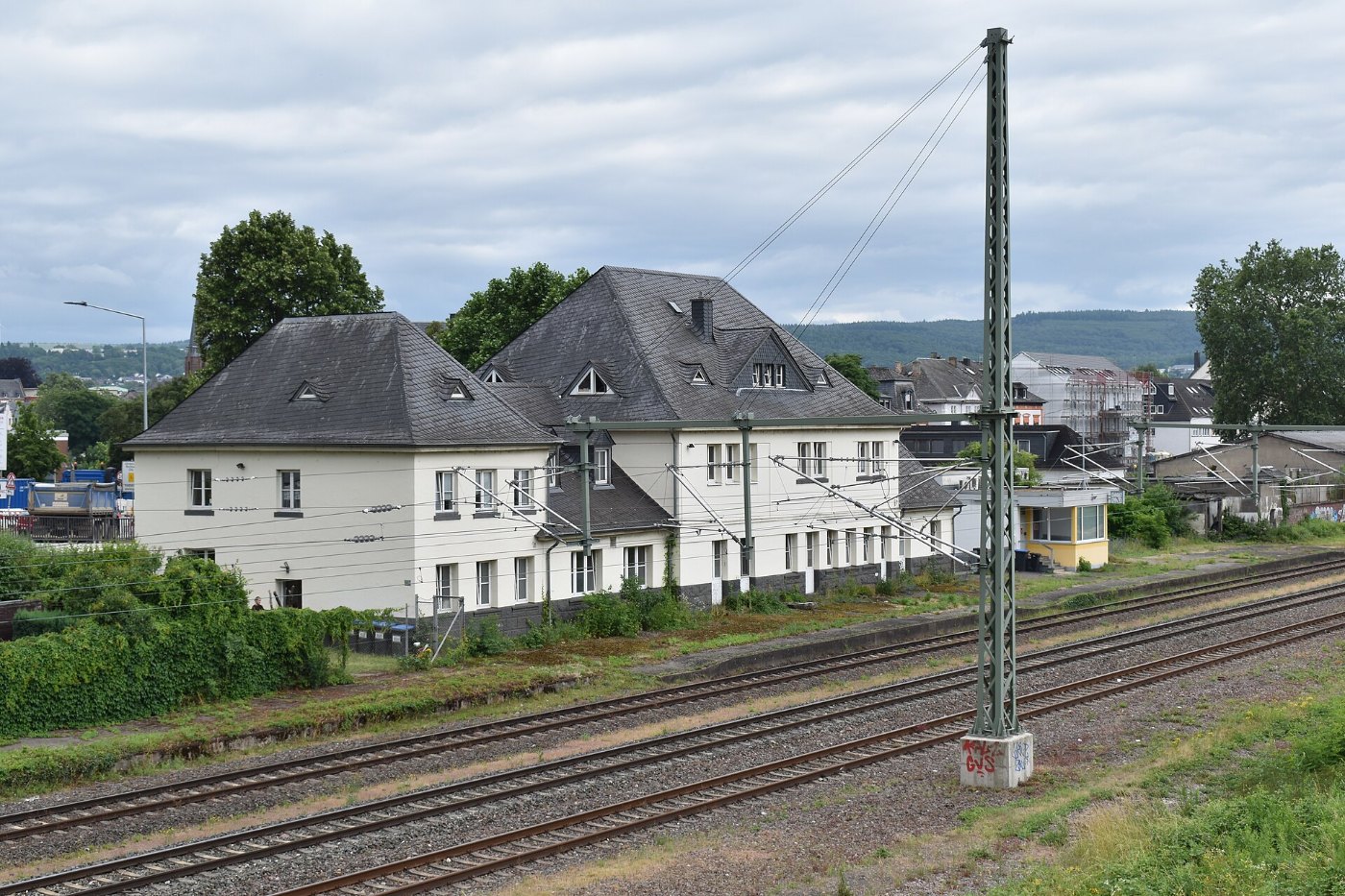 Trier, Blick zum ehemaligen Bahnhof Trier West