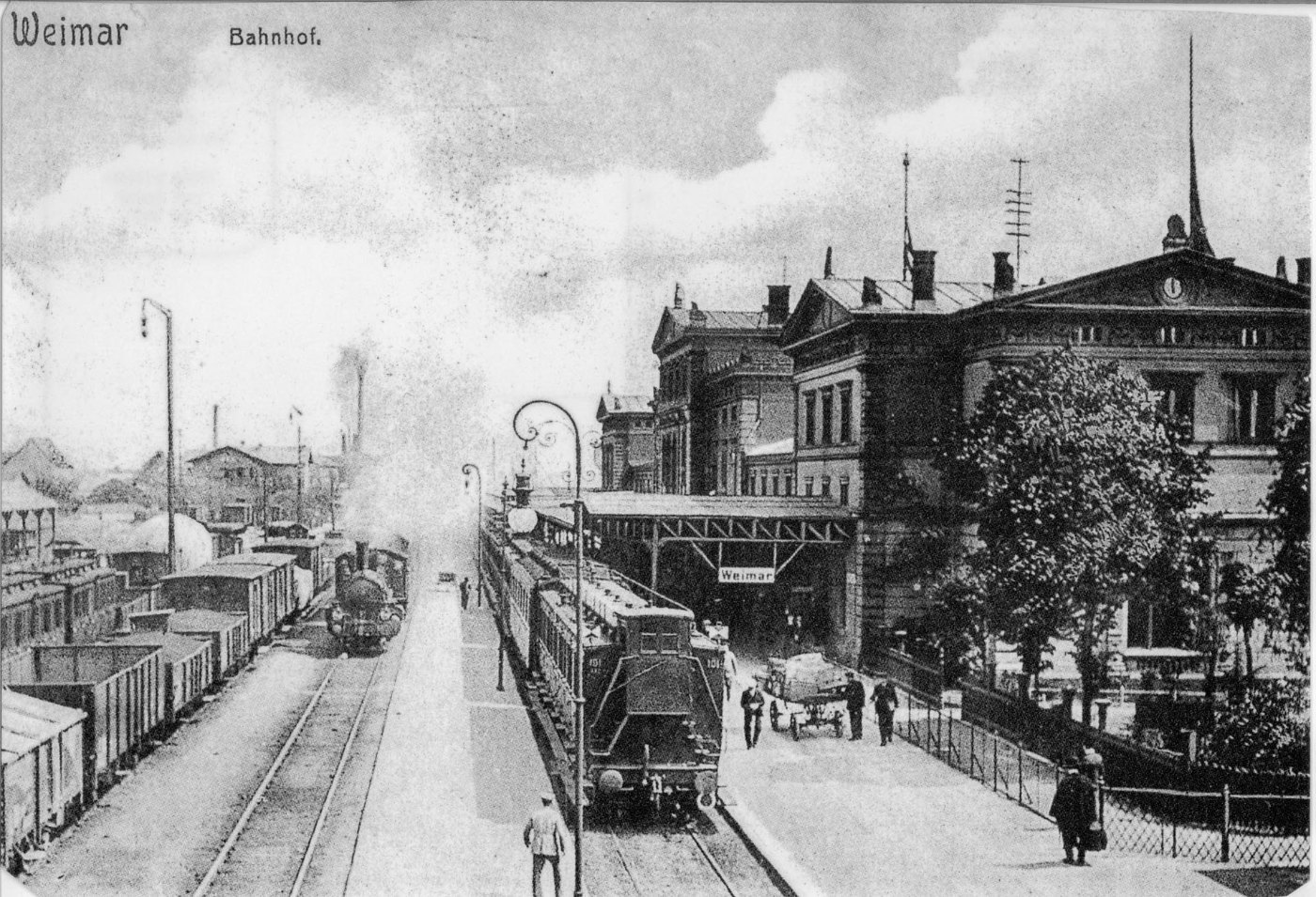 Bahnhof Weimar ca 1910