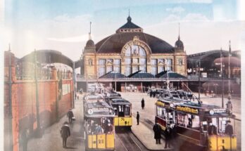 Wustrau Brandenburg Preußen Museum Straßenbahnen am Hauptbahnhof in Hall