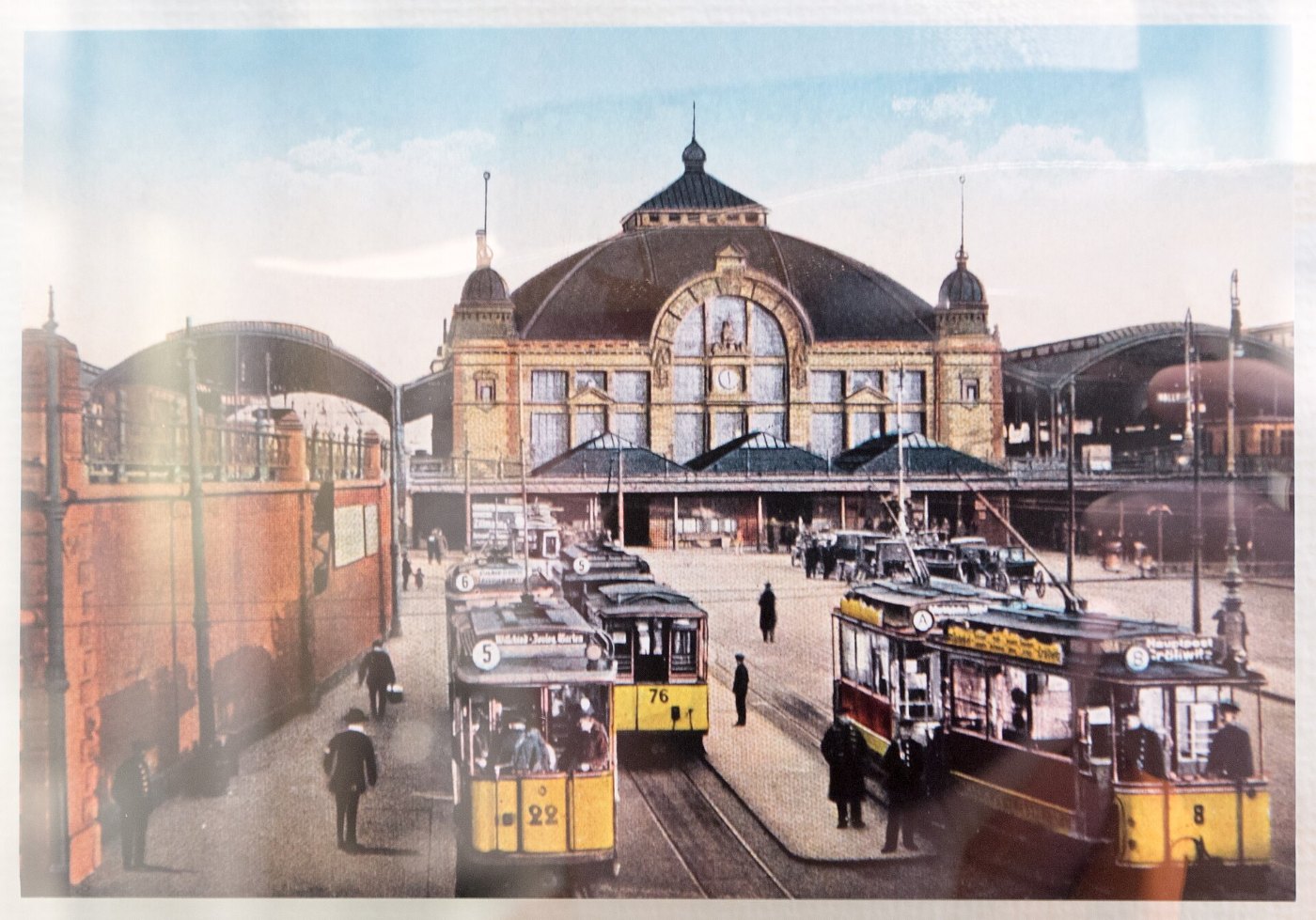 Wustrau Brandenburg Preußen Museum Straßenbahnen am Hauptbahnhof in Hall
