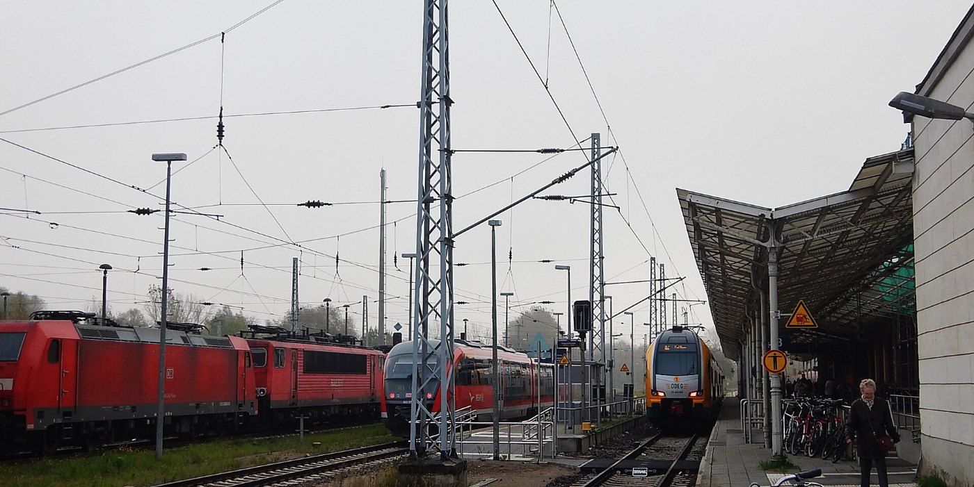 Bahnhof in Wismar panoramio