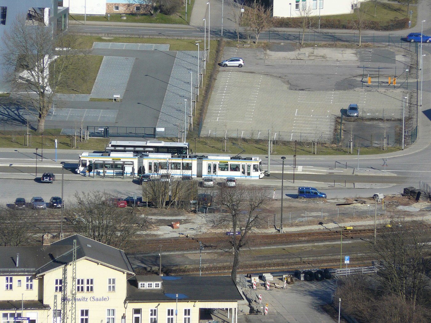 Straßenbahnhaltestelle Jena Bahnhof Göschwitz