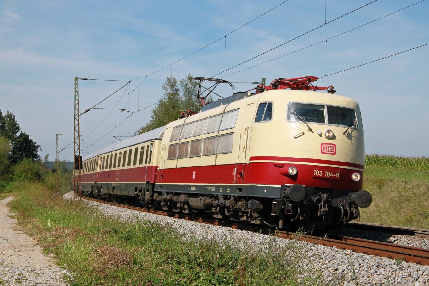 103 184 DB nahe Ostermünchen Bayern (1)