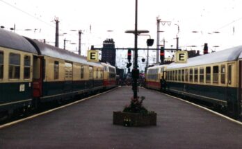 Elektrolokomotiven der Baureihe 103 im Hauptbahnhof Köln