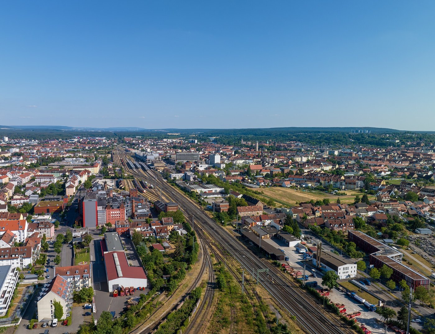 Bamberg Bahnhof Luftbild RM
