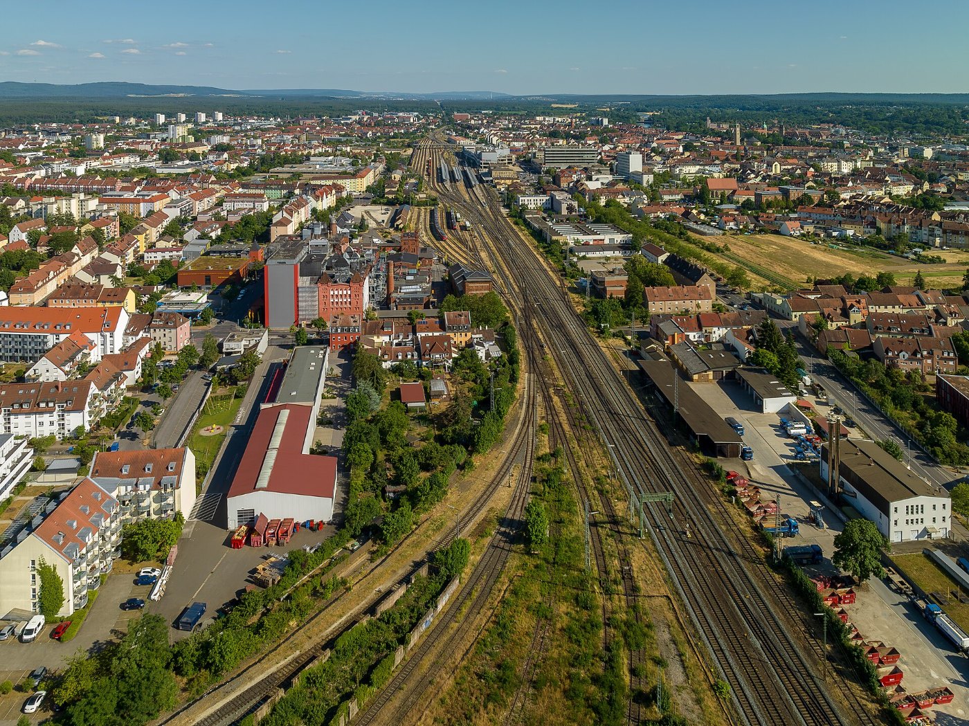 Bamberg Bahnhof Luftbild RM
