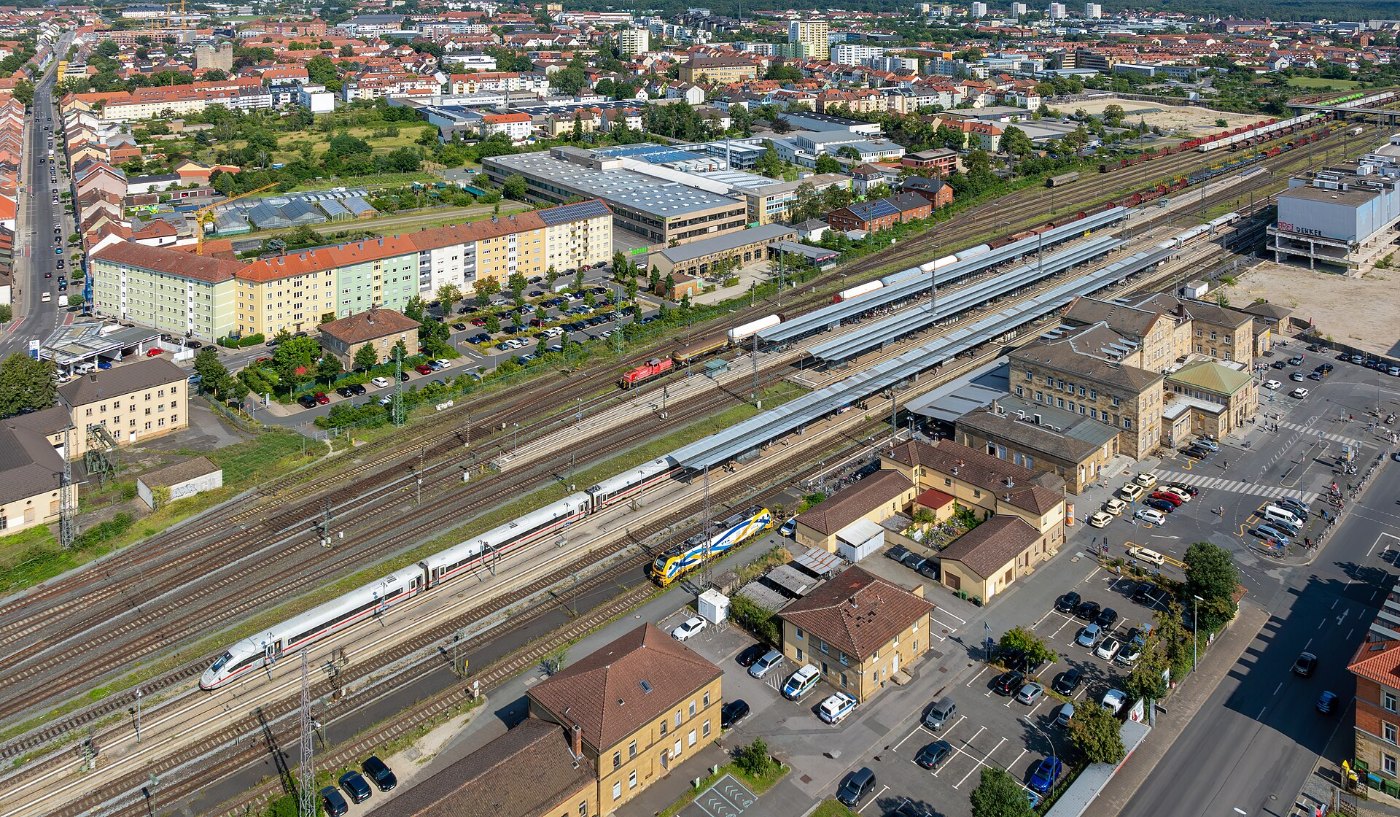 Bamberg Bahnhof Luftbild RM