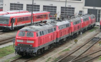 DB AG Baureihe 218 in Mühldorf (2)