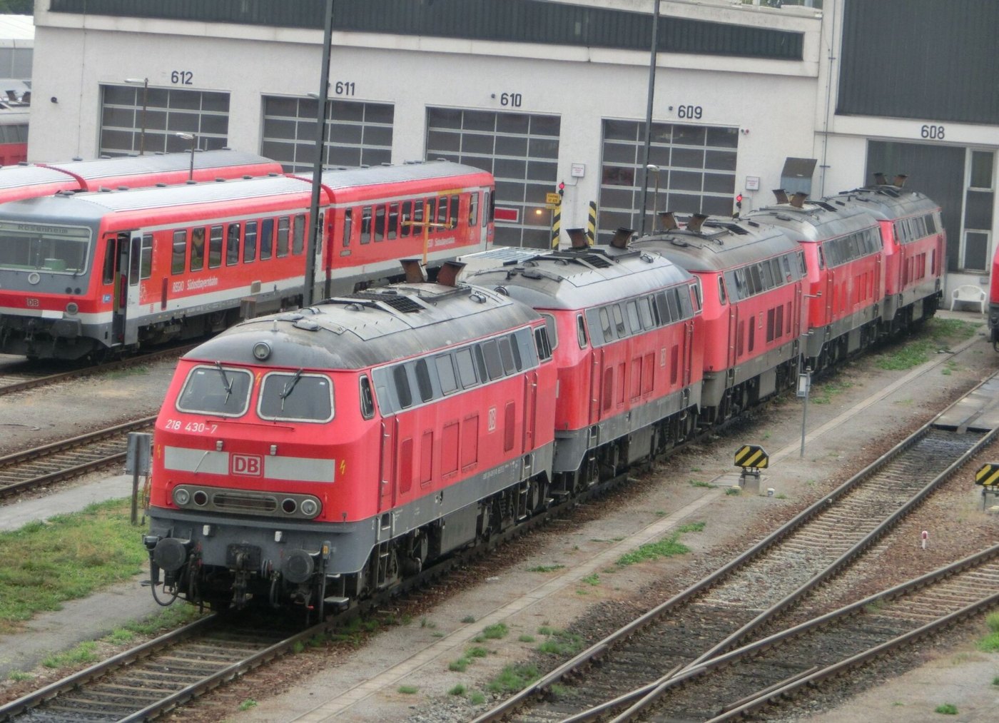 DB AG Baureihe 218 in Mühldorf (2)