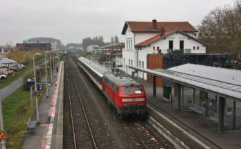 Baureihe 218 am Bahnhof Kleve (2026)