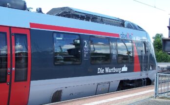 Abellio Regionalbahn Die Wartburg auf dem HBf Eisenach