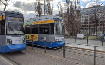 Straßenbahn Leipzig 7 1342 Hauptbahnhof