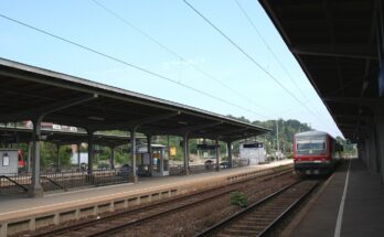 Coburg Bahnhof Bahnsteige