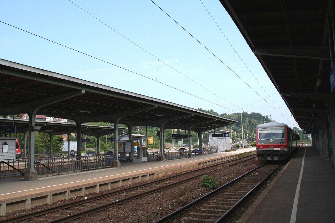 Coburg Bahnhof Bahnsteige