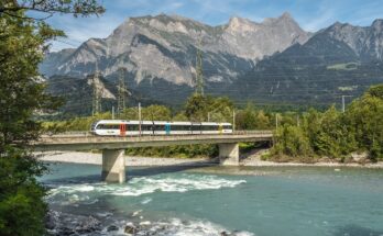 Eisenbahnbrücke Bad Ragaz über den Alpenrhein, Bad Ragaz SG – Maienfeld
