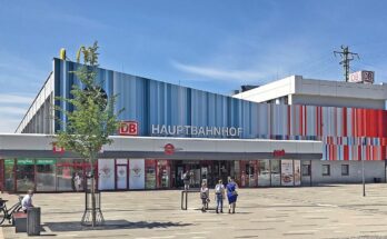 Hauptbahnhof Cottbus Vorplatz Juni 2020