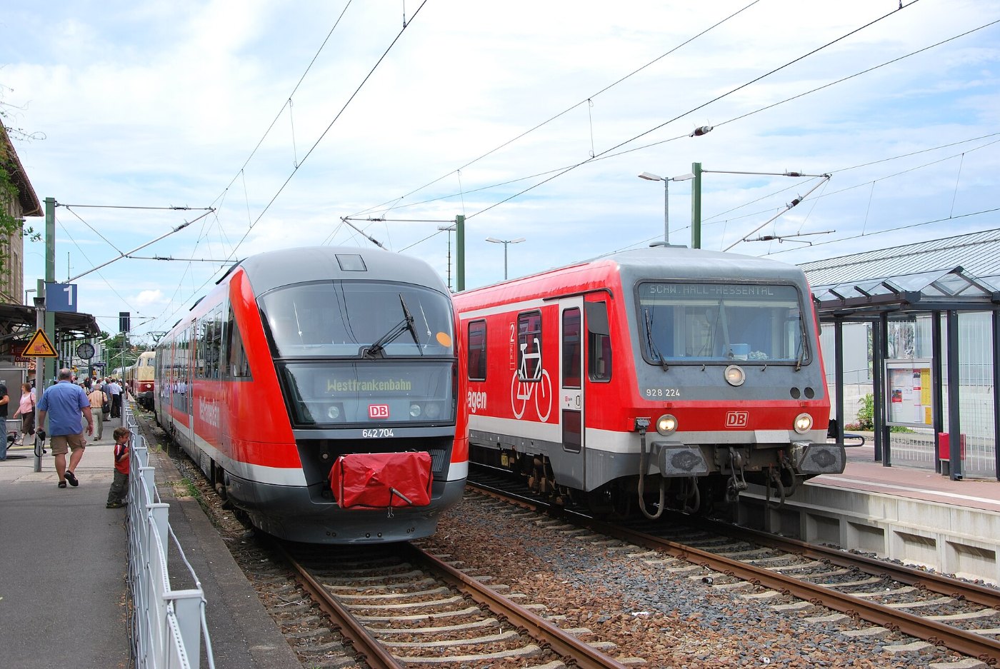 Öhringen Hbf Baureihen 642 und 628