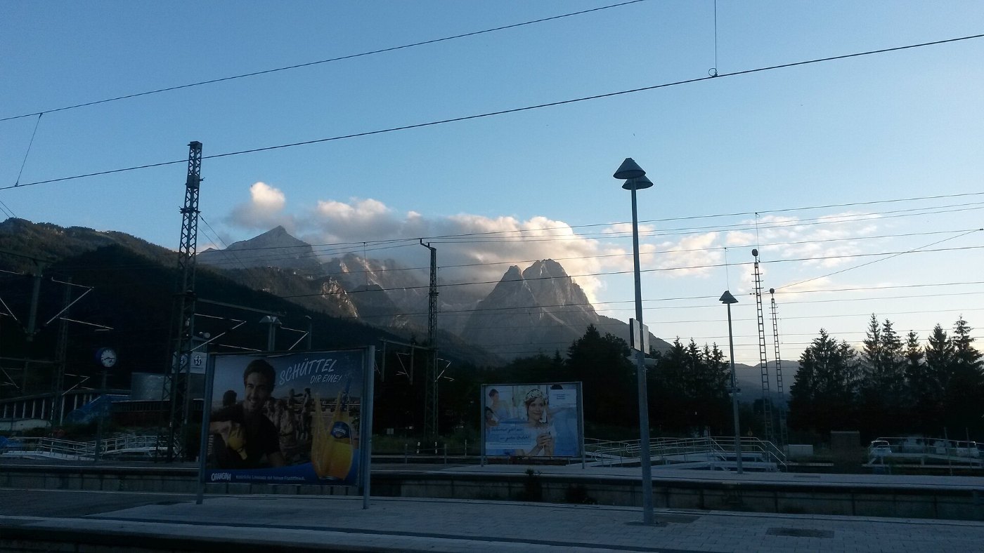 Bahnhof Garmisch Partenkirchen Wetterbild 2