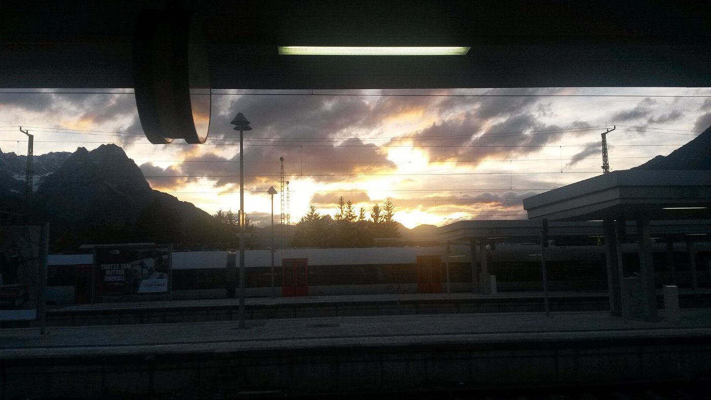 Bahnhof Garmisch Partenkirchen Wetterbild 5