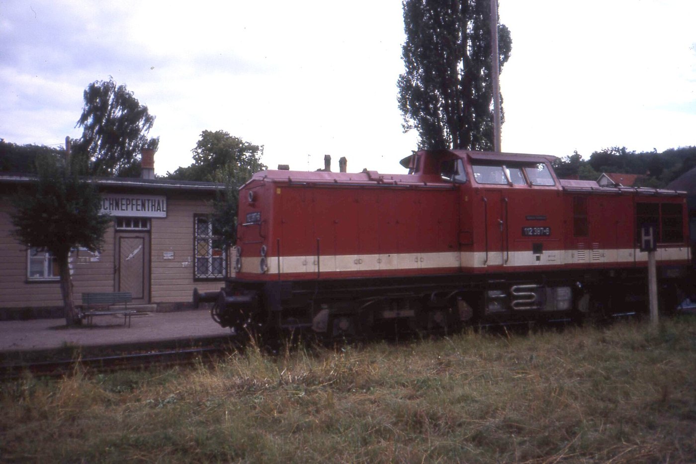 Deutsche Reichsbahn Baureihe 201, Locomotive 112 387 6 at Schnepfenthal,