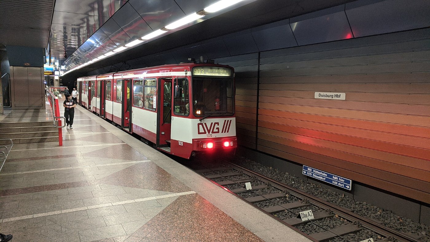 Straßenbahn Duisburg 903 1020 Hauptbahnhof