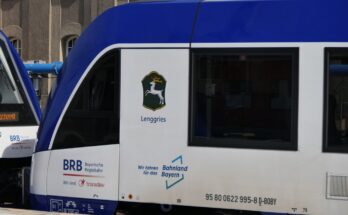 München, LINT 54 Zug Lenggries, 1