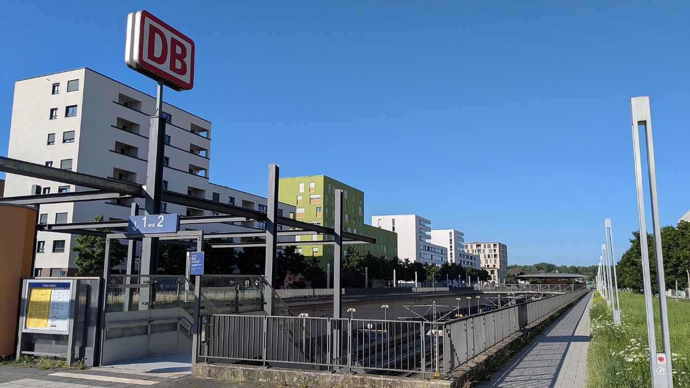 Bahnhof Neu Ulm von Osten 2025