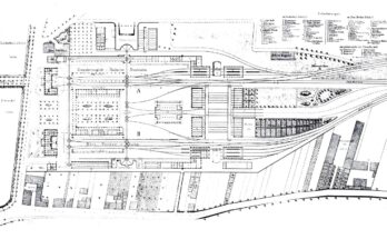 Bahnhof Heidelberg 1855 Gleisplan