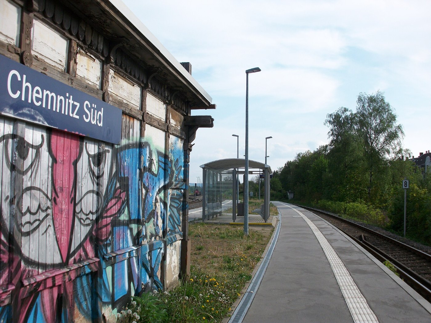 Bahnhof Chemnitz Süd, Gleise 3 und 4 (Bahnstrecke Chemnitz–Aue) (3)