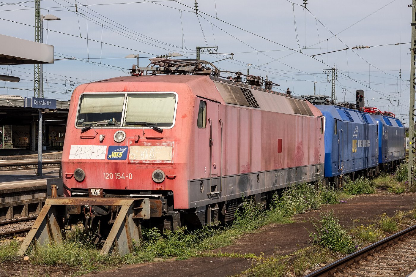 Blass WRS (ex DB) 120 154 in Karlsruhe Hbf (2025)