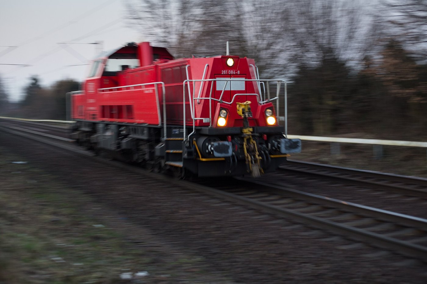 DBAG class 261 Voith Gravita freight train bypass Ahlem Hannover Germany