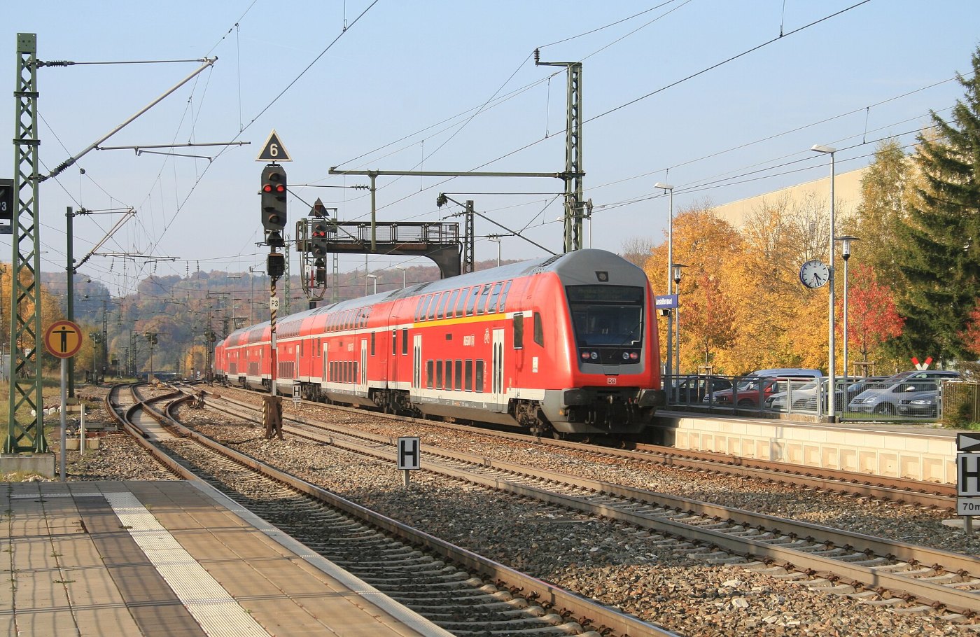 Amstetten Württemberg Bahnhof Regional Express 3 2008 10 11