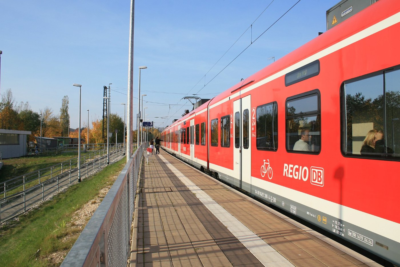Amstetten Württemberg Bahnhof Regional Express 2008 10 11