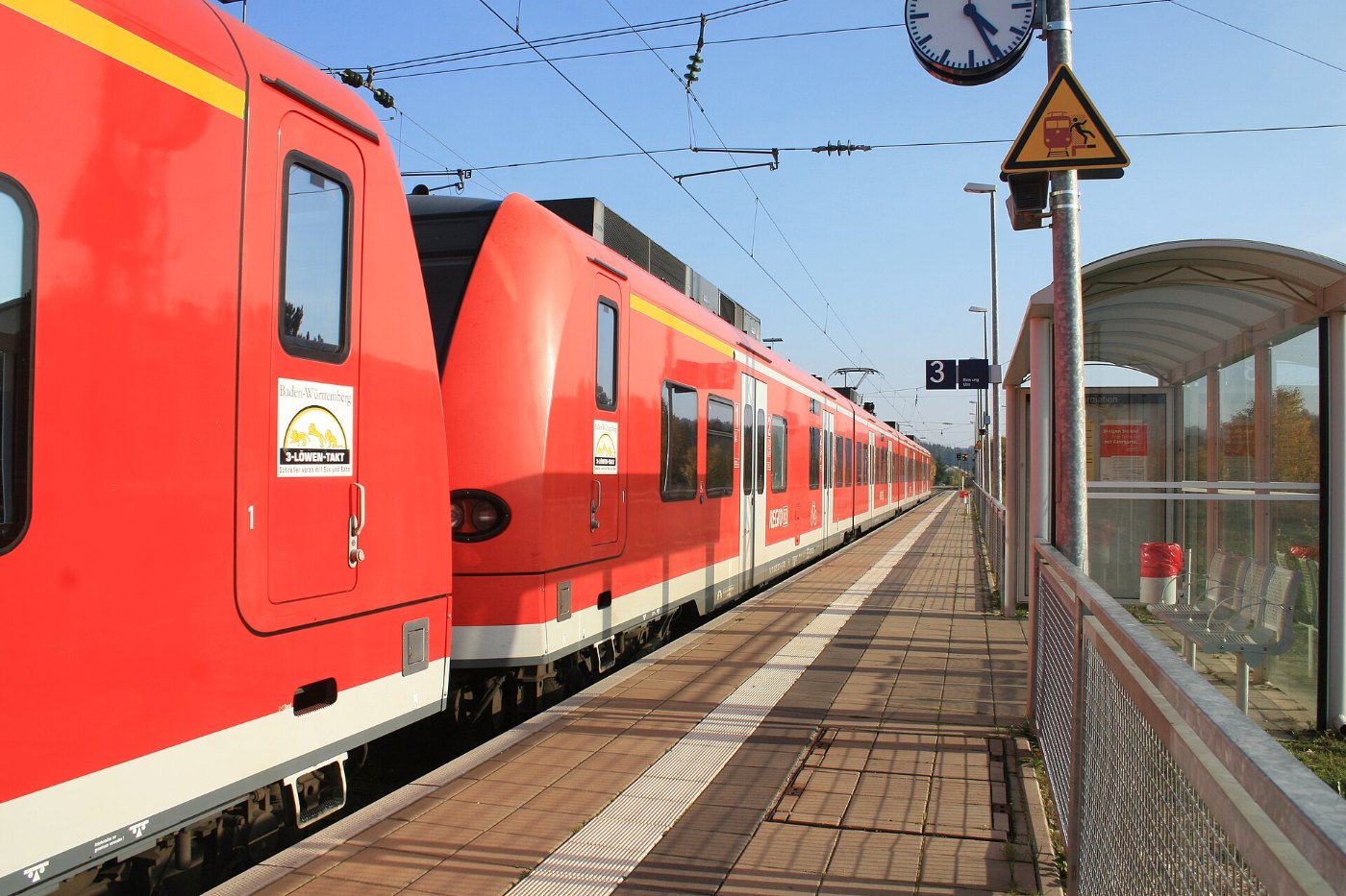 Amstetten Württemberg Bahnhof Regional Express 2 2008 10 11