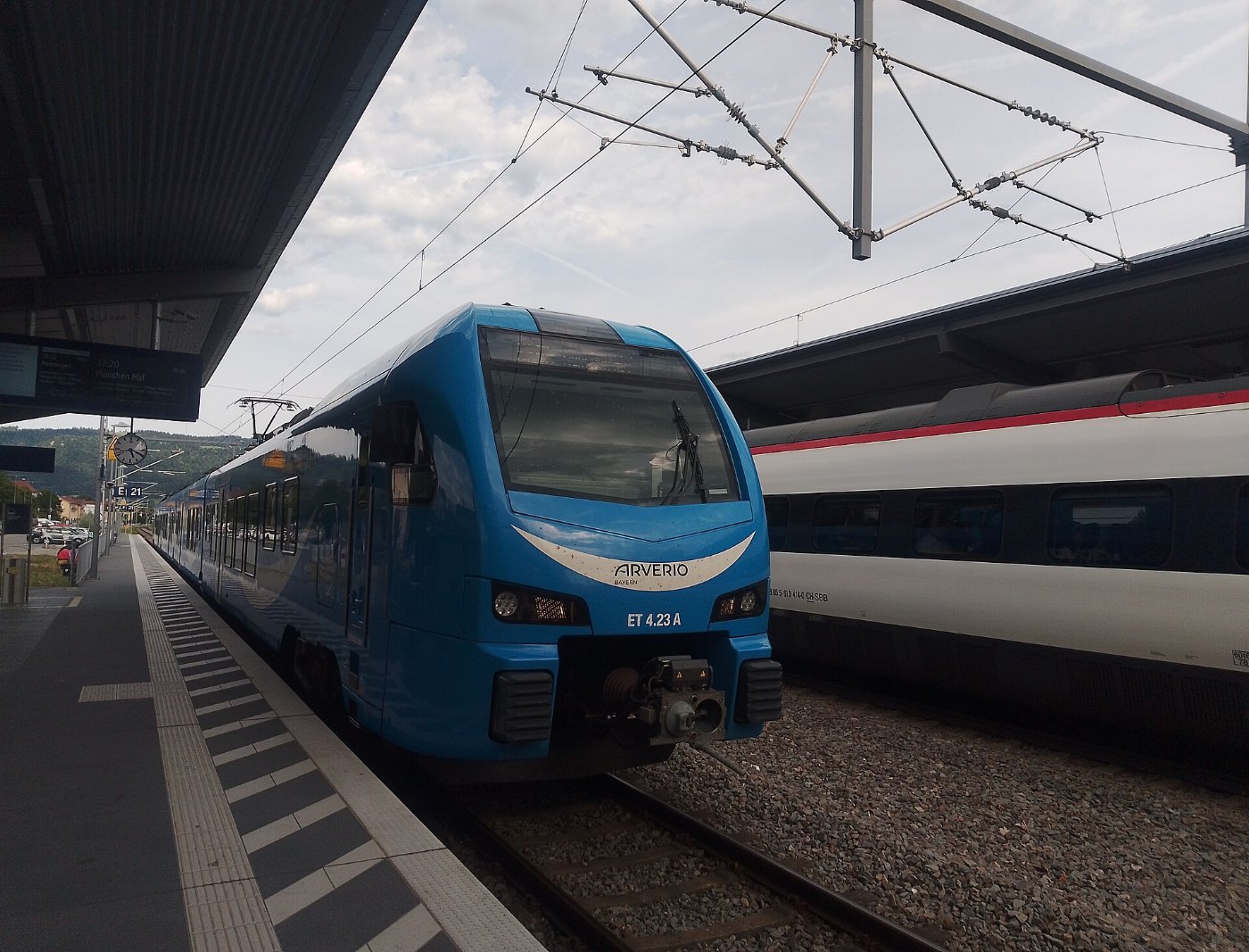 Zug am Lindau Reutin Bahnhof (7. Juli 2026)