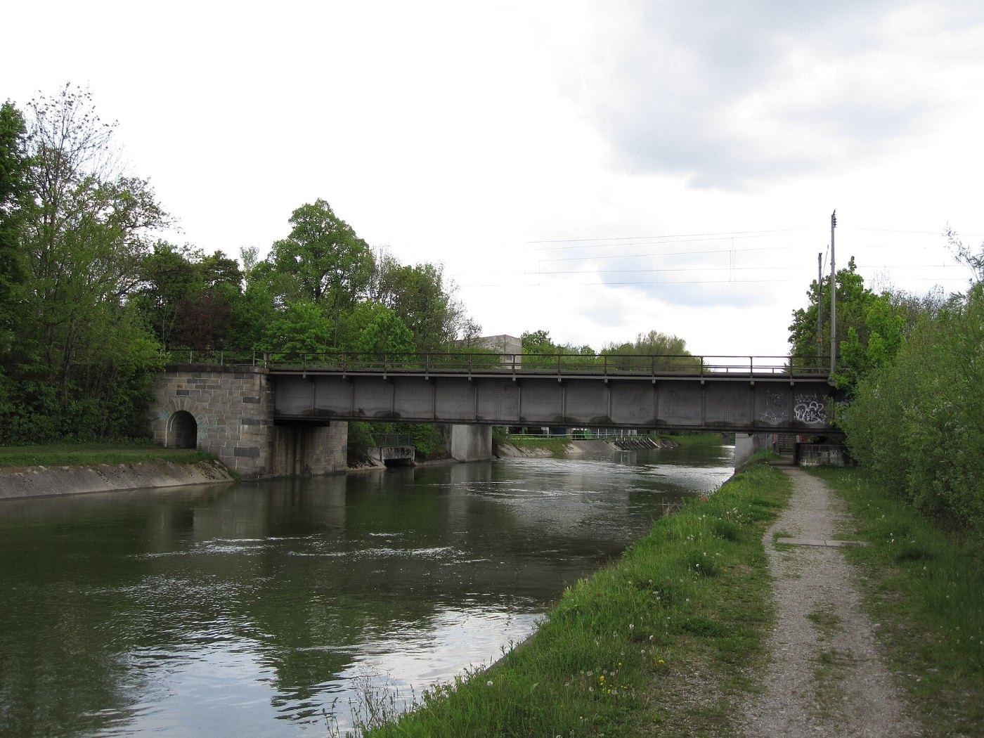 Föhringer Eisenbahnbrücke Kanal