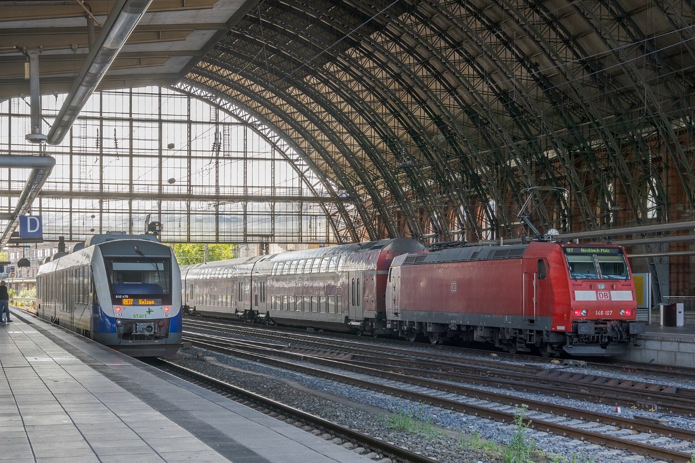 Bremen Hbf RB37 nach Uelzen & RE1 nach Norddeich Mole (2023)