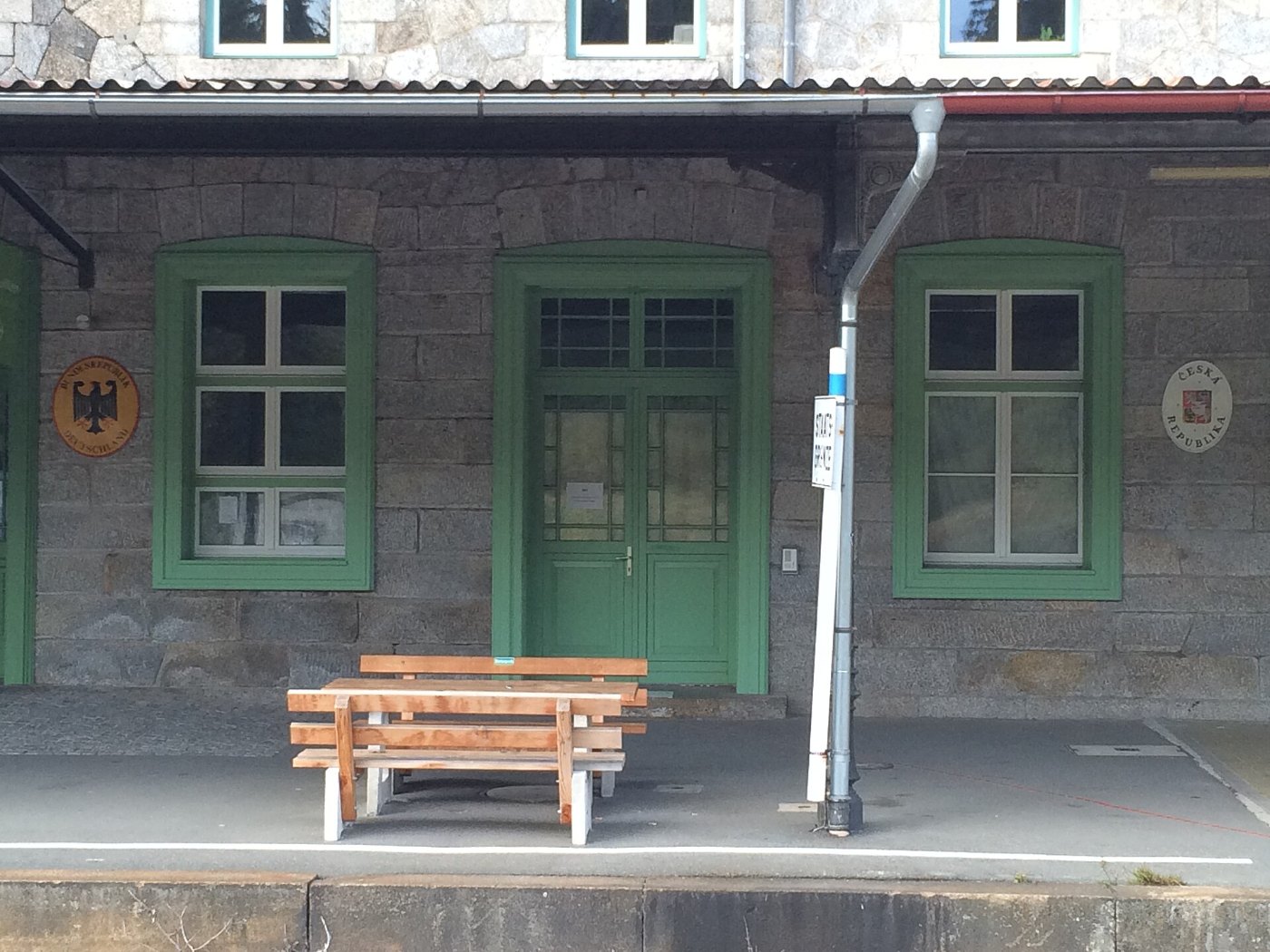 Bayerisch Eisenstein Bahnhof Železná Ruda 2014 c