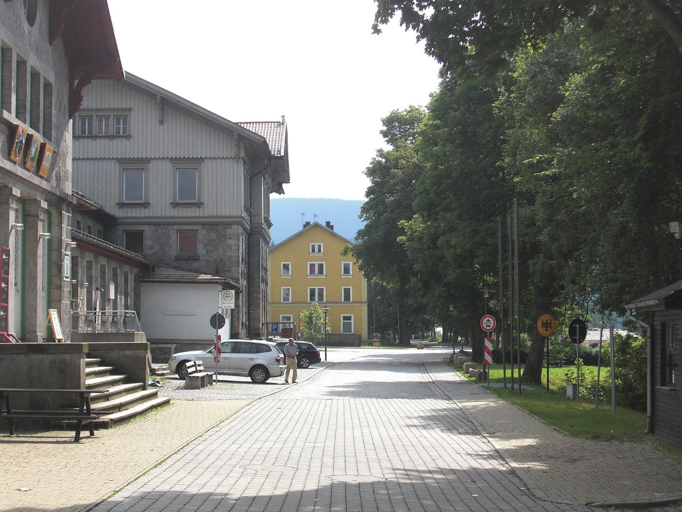 Bayerisch Eisenstein Bahnhofstraße Železná Ruda 2008 a