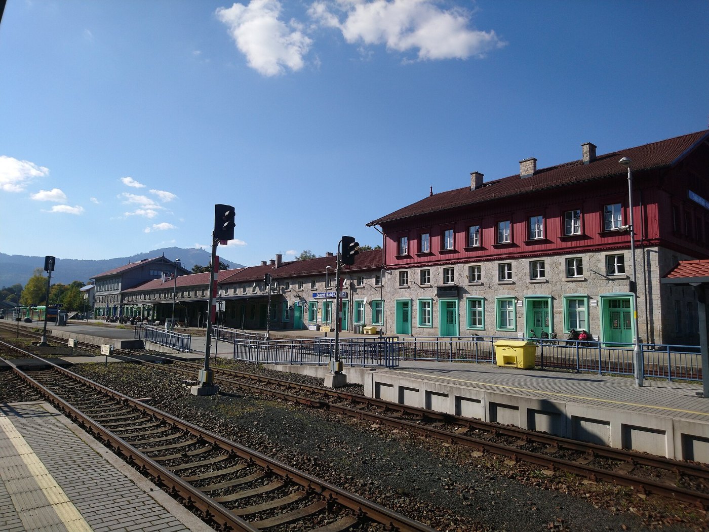 Bahnhof Bayerisch Eisenstein Železná Ruda Alžbětín