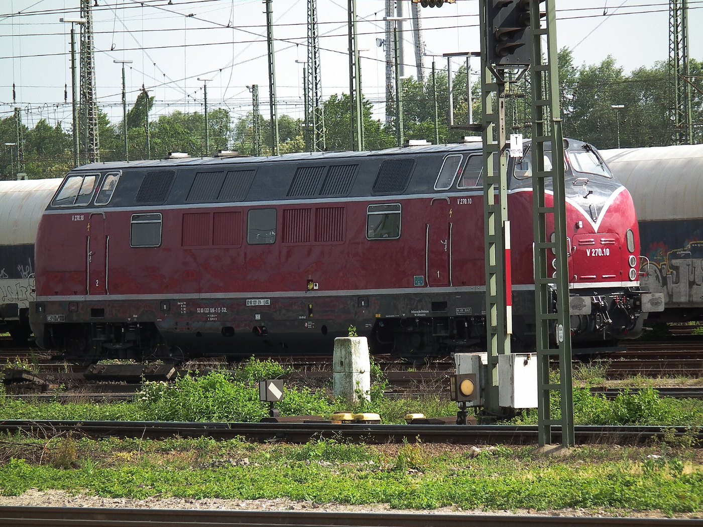 Rote V270.10 Rangierbahnhof Mannheim