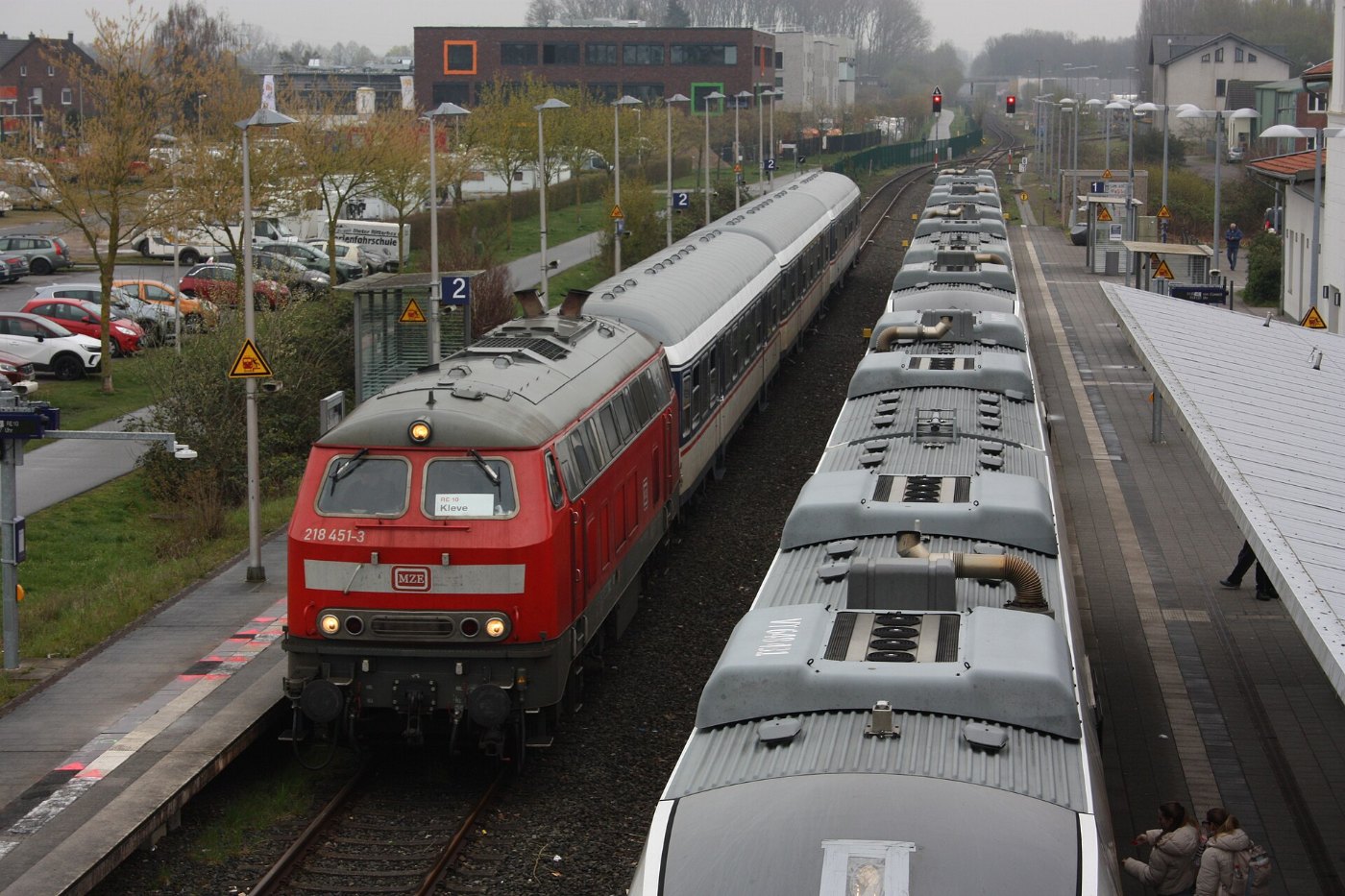 DB Baureihe 218 mit N Wagen in Kleve (2026)