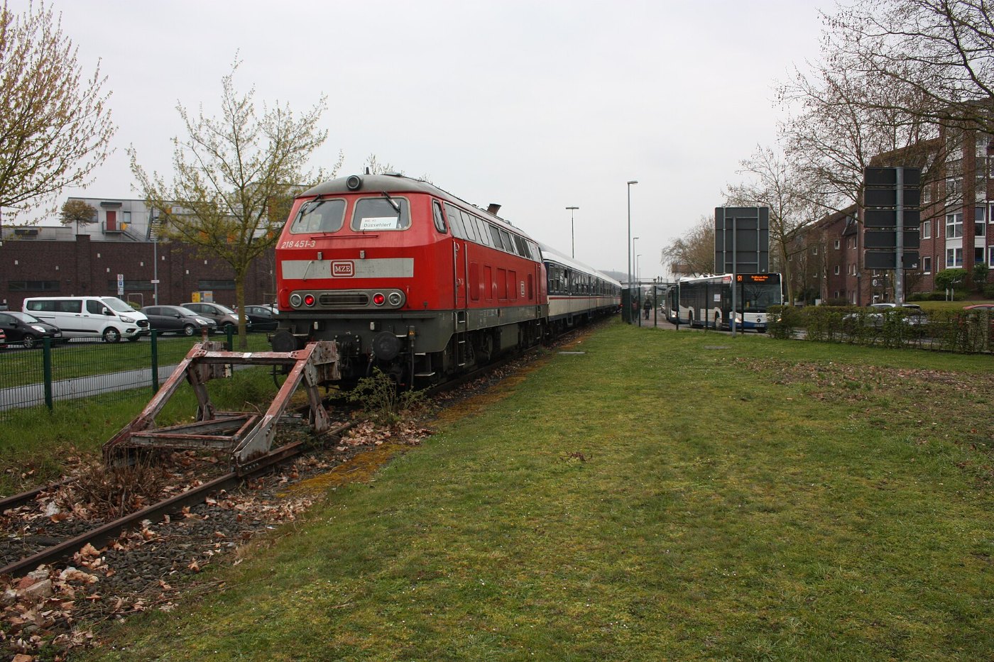 DB Baureihe 218 mit N Wagen in Kleve (2026) 4